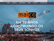 Tablet Screenshot of marcoengenharia.com.br